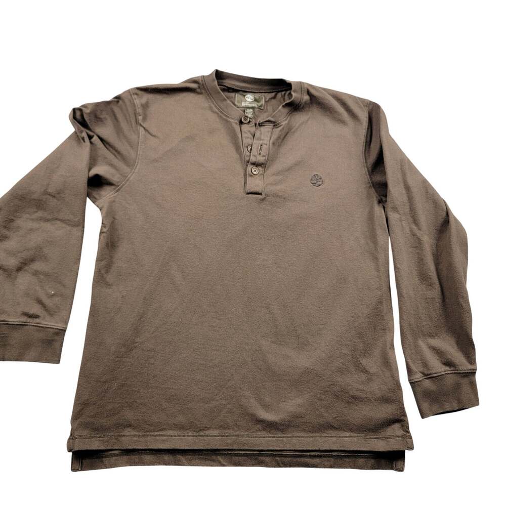 Timberland Earth Keepers Pullover Long Sleeve Shirt Mens XL Brown